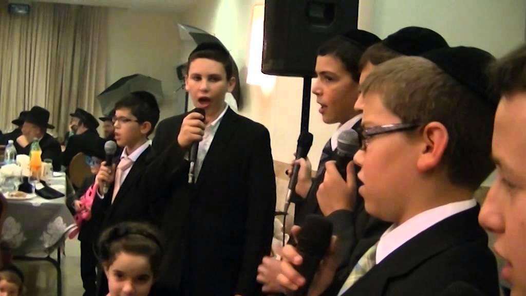 Shira Chadasha Boys' Choir singing at Bar Mitzvah of a Friend