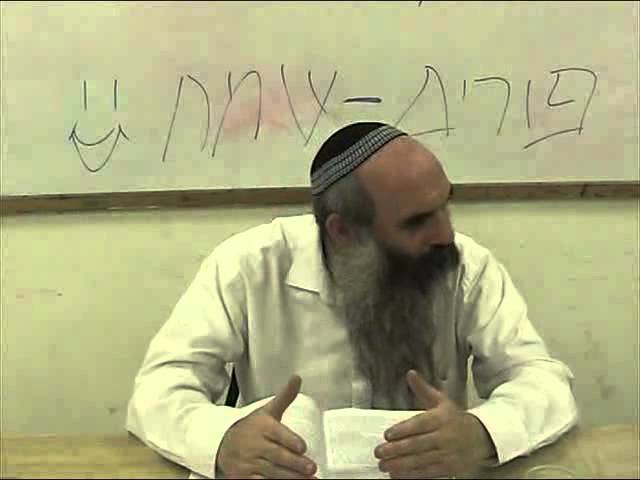 הרב יהושע שפירא - שפת אמת לפורים - שיעור שני - י' אדר ב' תשע"ד
