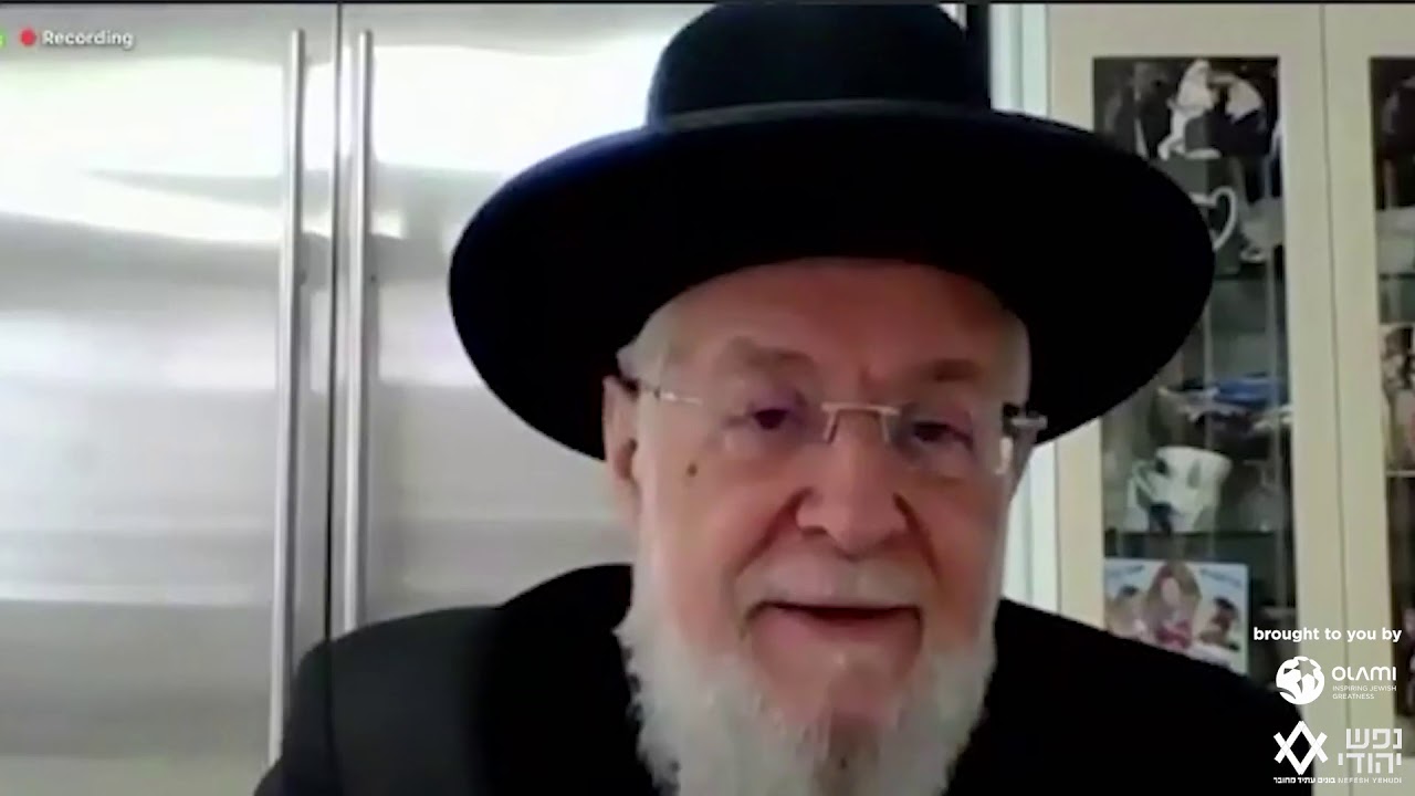 Chief Rabbi Lau special Shabbat message Parshat Vayakhel March 2020