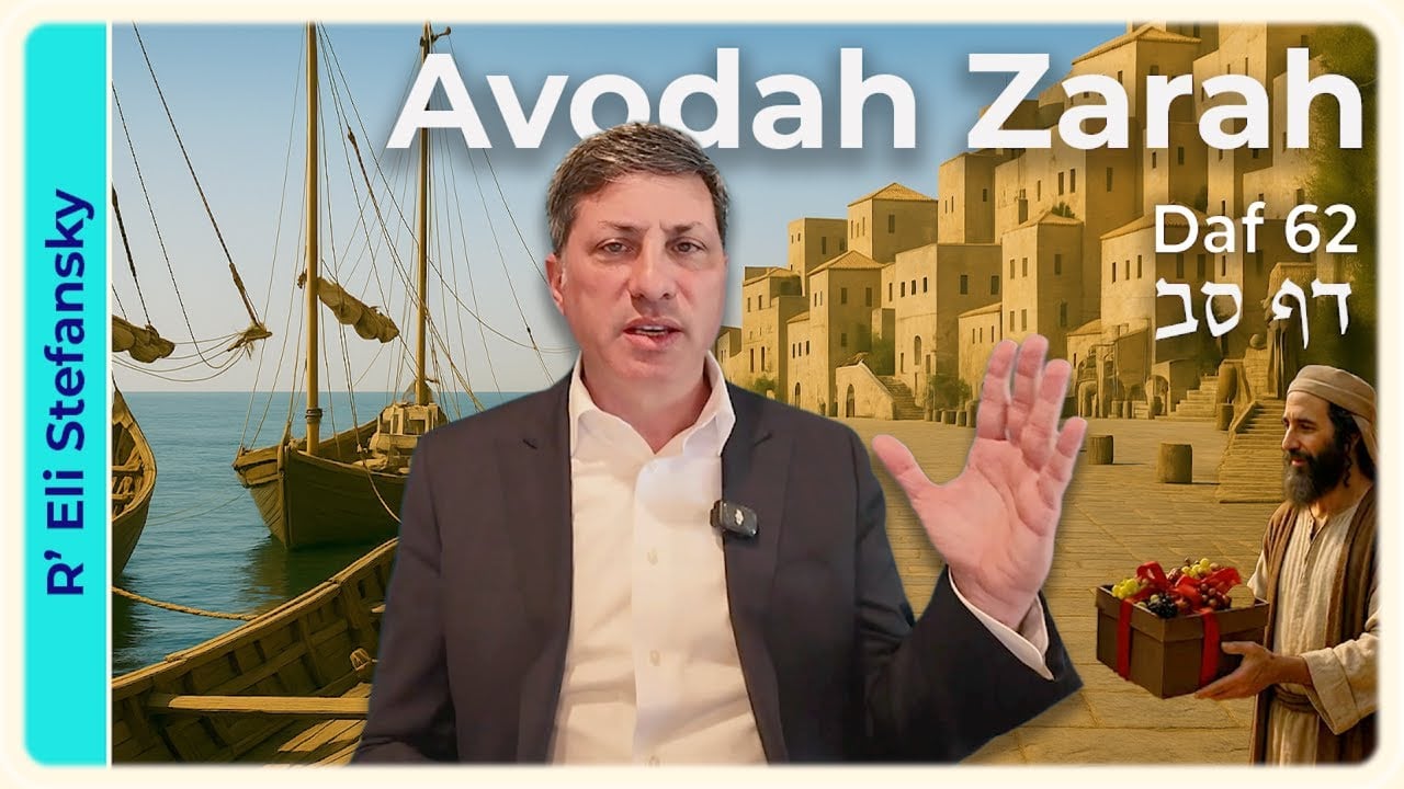 Daf Yomi Avodah Zarah Daf 62 by R' Eli Stefansky