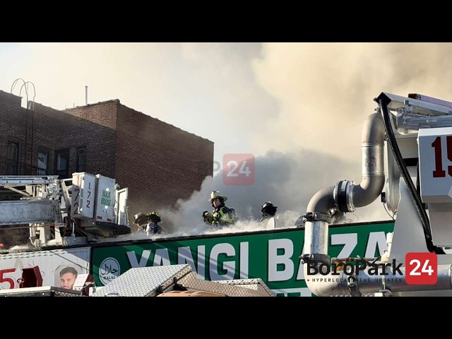 Massive 3-Alarm Fire on Avenue H Engulfs Multiple Stores