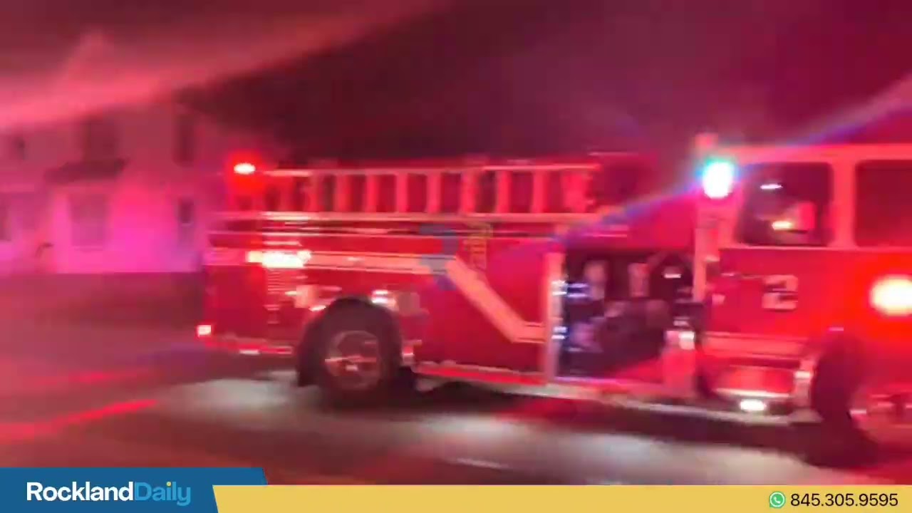 A fire fully engulfed a home in Nyack in the early hours of Sunday morning