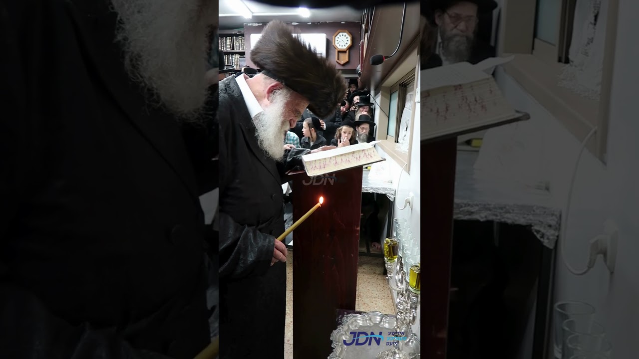 גאב"ד מאקאווא ביי הדלקת נרות חנוכה - ליל א' חנוכה