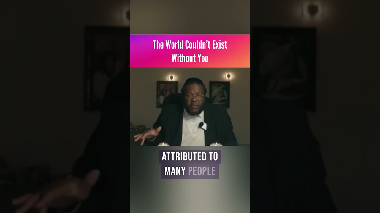The World Couldn’t Exist Without You | Nissim Black
