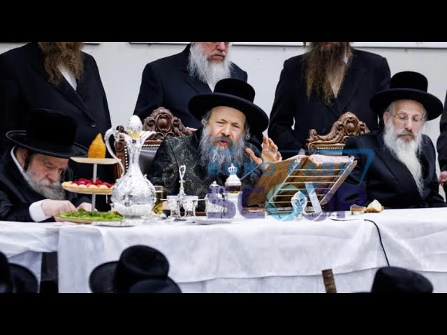 Tu Bishvat Tish With Bobov-45 Rebbe - Speaks About His Upcoming Trip To Poland | האדמו”ר מבאבוב-45