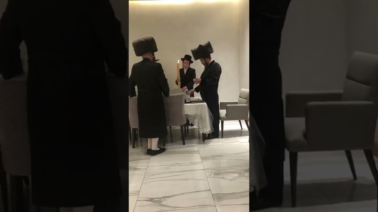 כ"ק אדמו"ר מסאדיגורא לאנדאן שליט"א אויף שב"ק אין וויליאמסבורג בבית הרבני אברהם ניסן ניימאן הי"ו