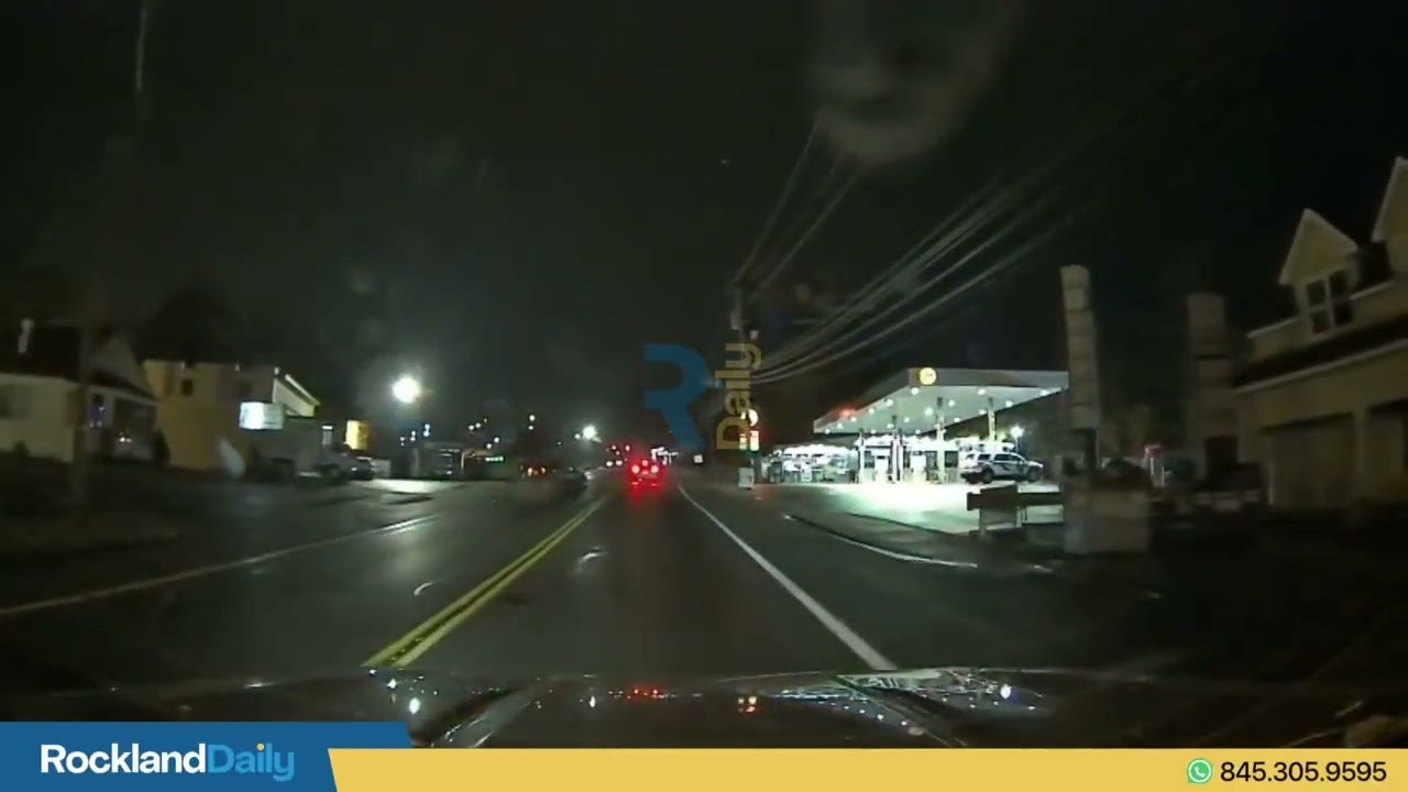 Dashcam footage captured the dramatic moment the crash unfolded on Rt 59 in front of 76 Gas  station