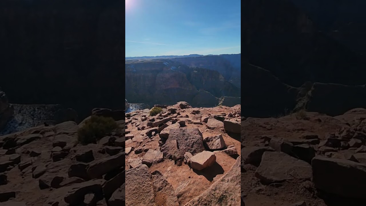 Grand Canyon West and Colorado River In The Snow