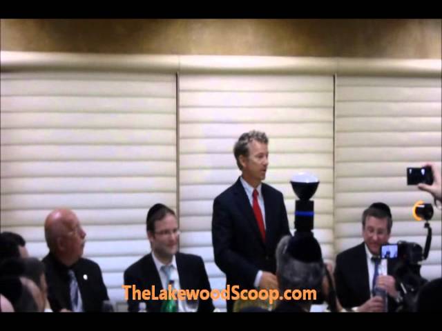 U S Senator Rand Paul in Lakewood at Dr Roberts Luncheon
