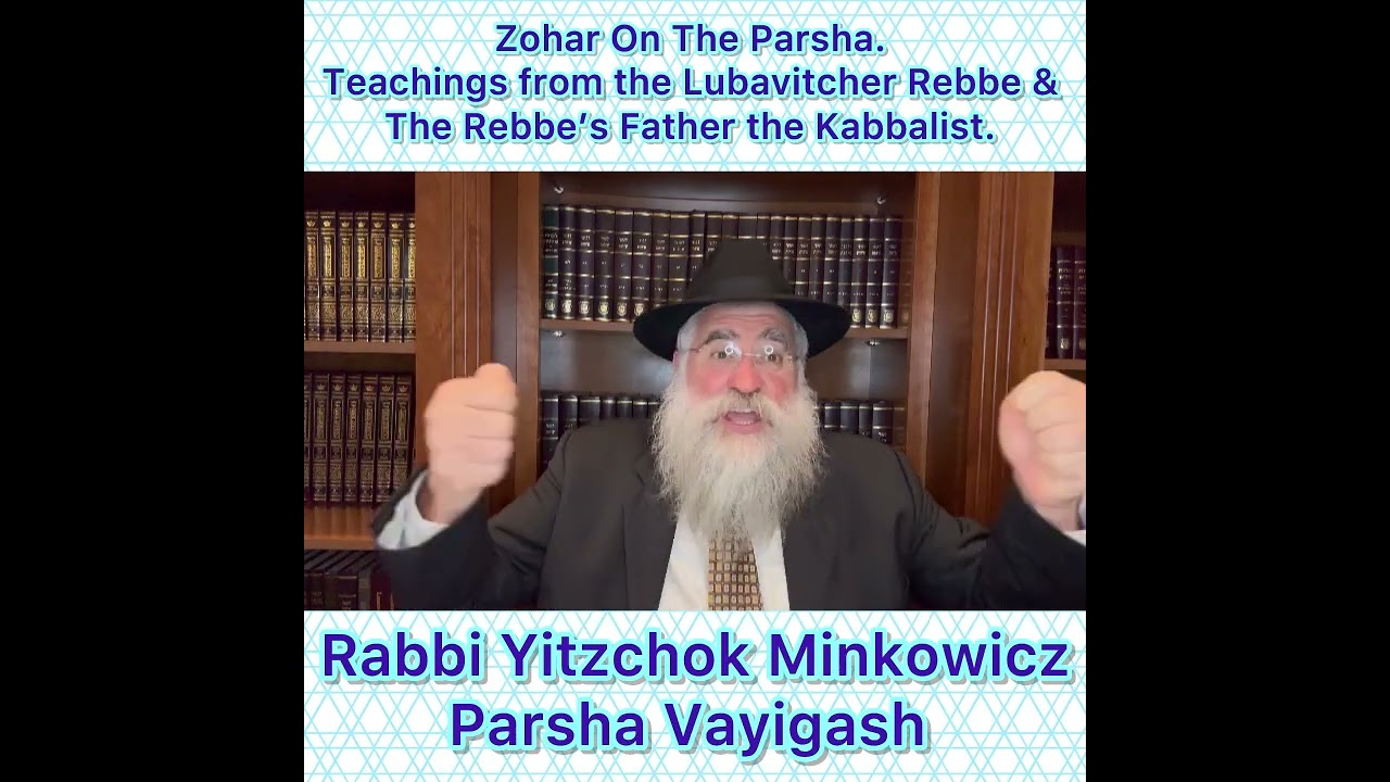 Zohar Parsha Vayigash. Lubavitcher Rebbe & Rebbe’s Father Kabbalist. By Rabbi Yitzchok Minkowicz