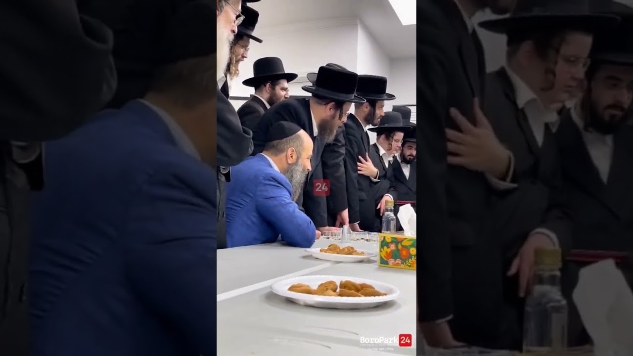 The Bobover Rebbe visiting Rav Moshe Wolfson, Rov of Emunas Yisroel, in Florida.
