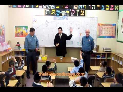 Mayor Miller and Police Talking To School Kids