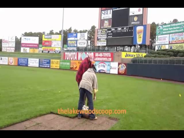 Ripping Out The Blue Claws Stadium Field