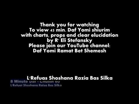 8 Min Daf - Chullin Daf 60  by R’ Eli Stefansky