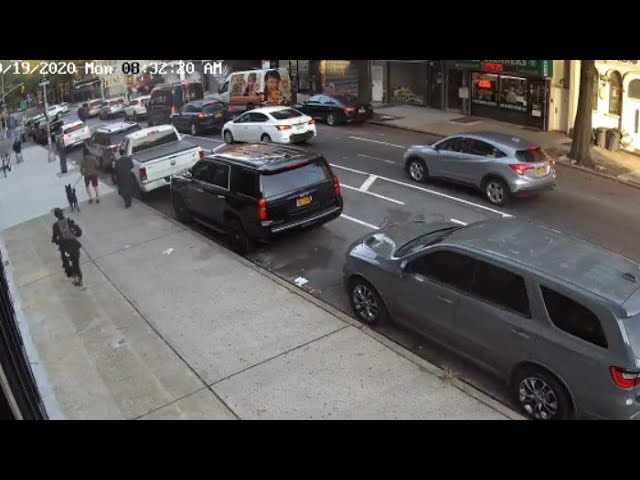 Women Crashes Her Car As She Yells On A Local Brooklyn Resident To Put On A Mask