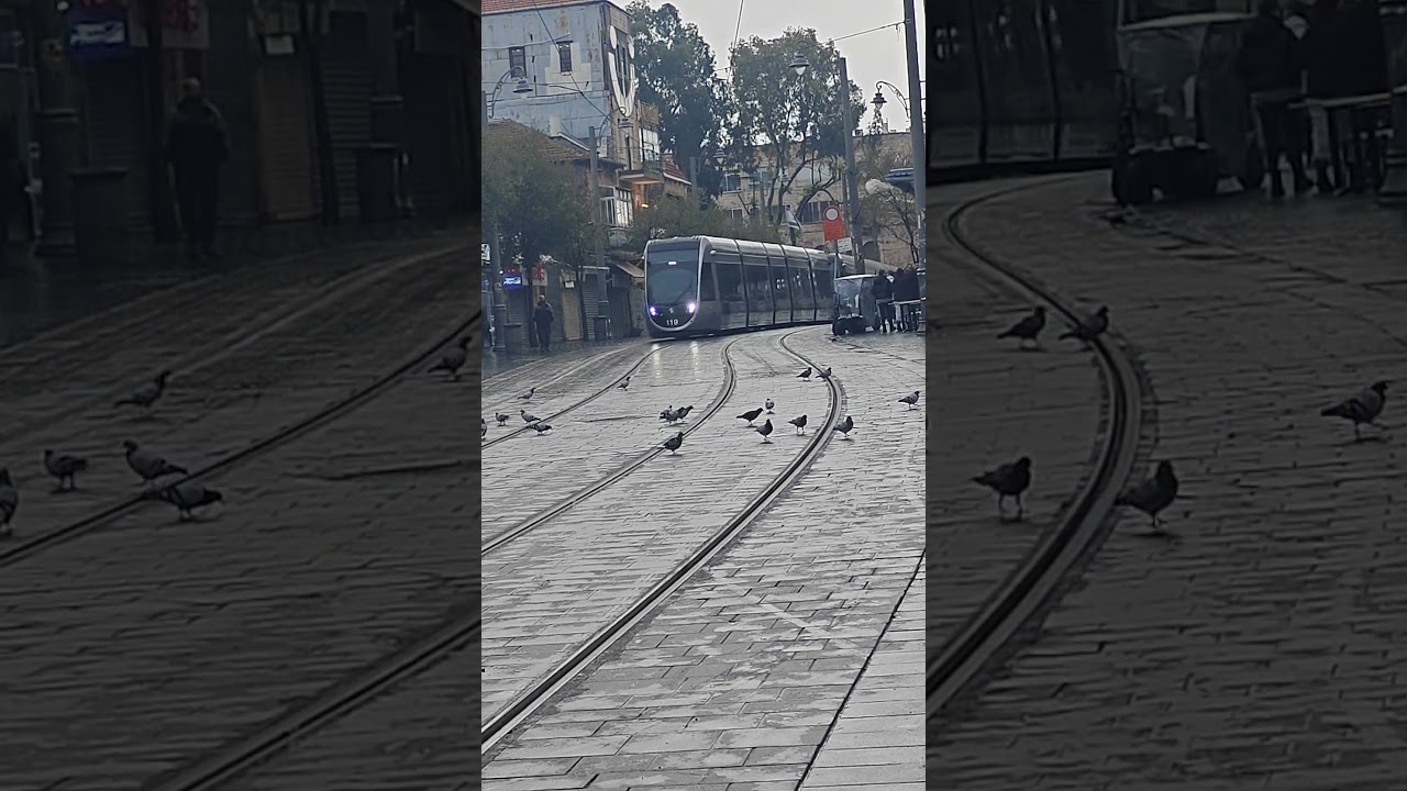 Jerusalem light rail at Machane Yehuda