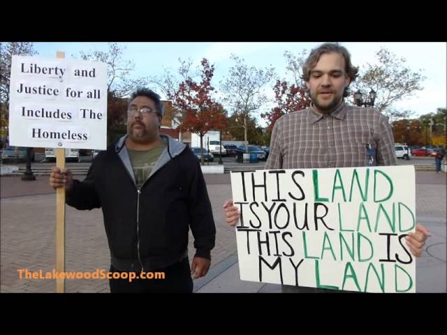 Tent City Residents Protest Township's Oridnance against Firewood