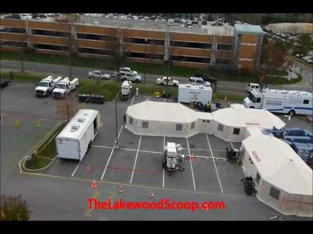 EMS Task Force Mobile Hospital At Ocean Medical Center Following Hurricane Sandy