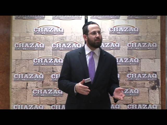 R' Yitzchok Fingerer on "Achieving Greatness In Your Life"