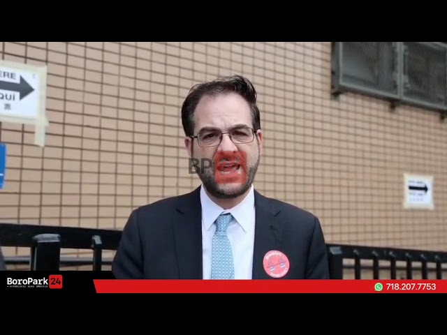 Assemblyman Kalman Yeger cast his vote in the elections on Friday afternoon.