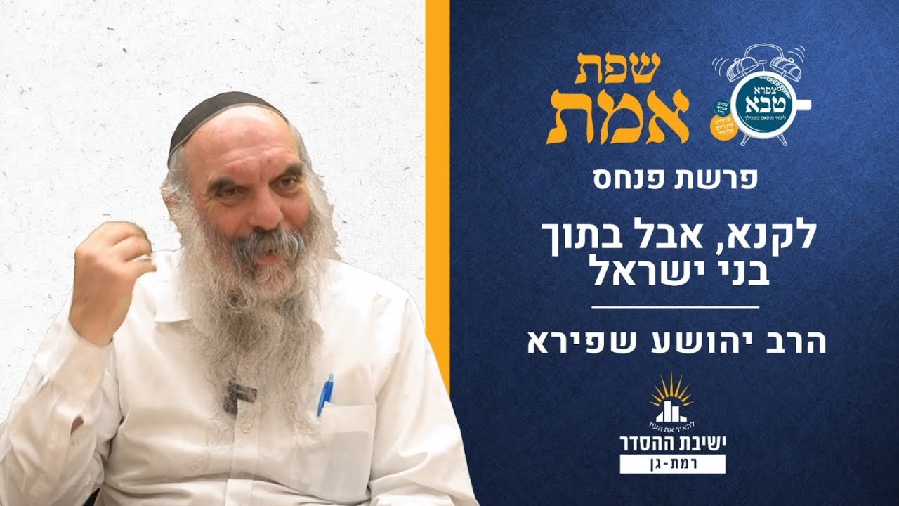 לקנא, אבל בתוך בני ישראל |  שפת אמת לפרשת פנחס- תרלא | הרב יהושע שפירא