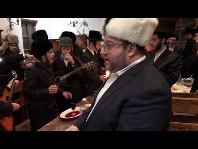 Havdalah in Poland with Rabbi Rokeach's Shul