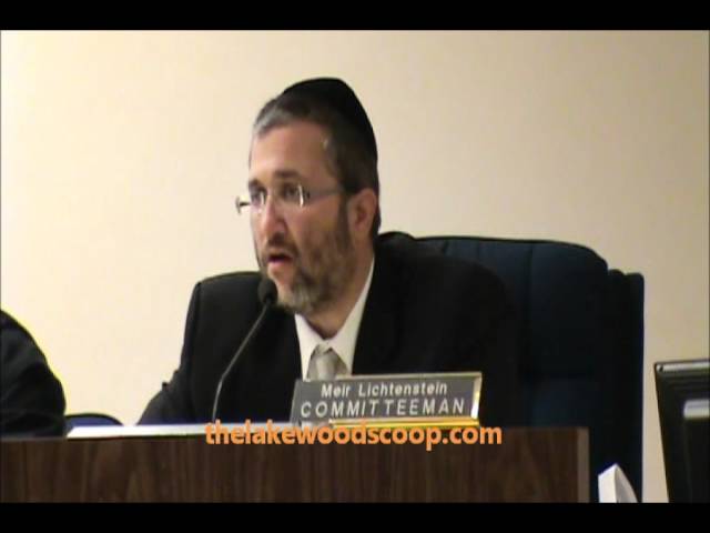 Committeeman Meir Lichtenstien Frustration With JCPL