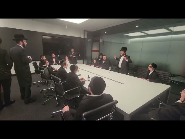 Shir Vushevach Kids Choir Rehearsaling Before An Event
