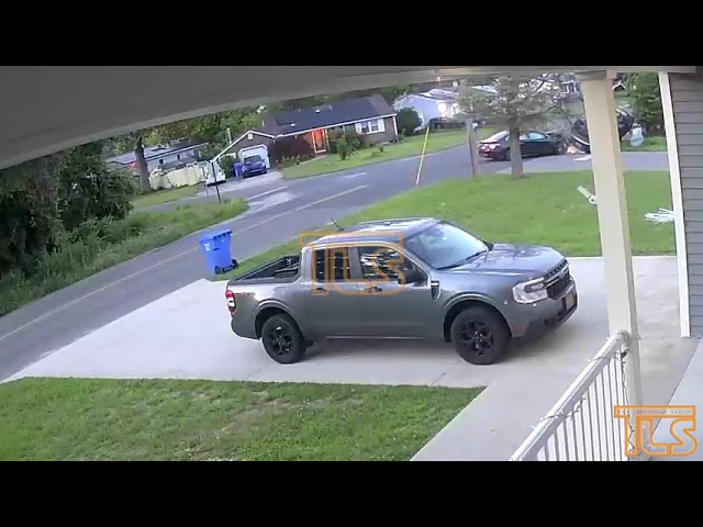 Surveillance video captures overturn accident in Manchester
