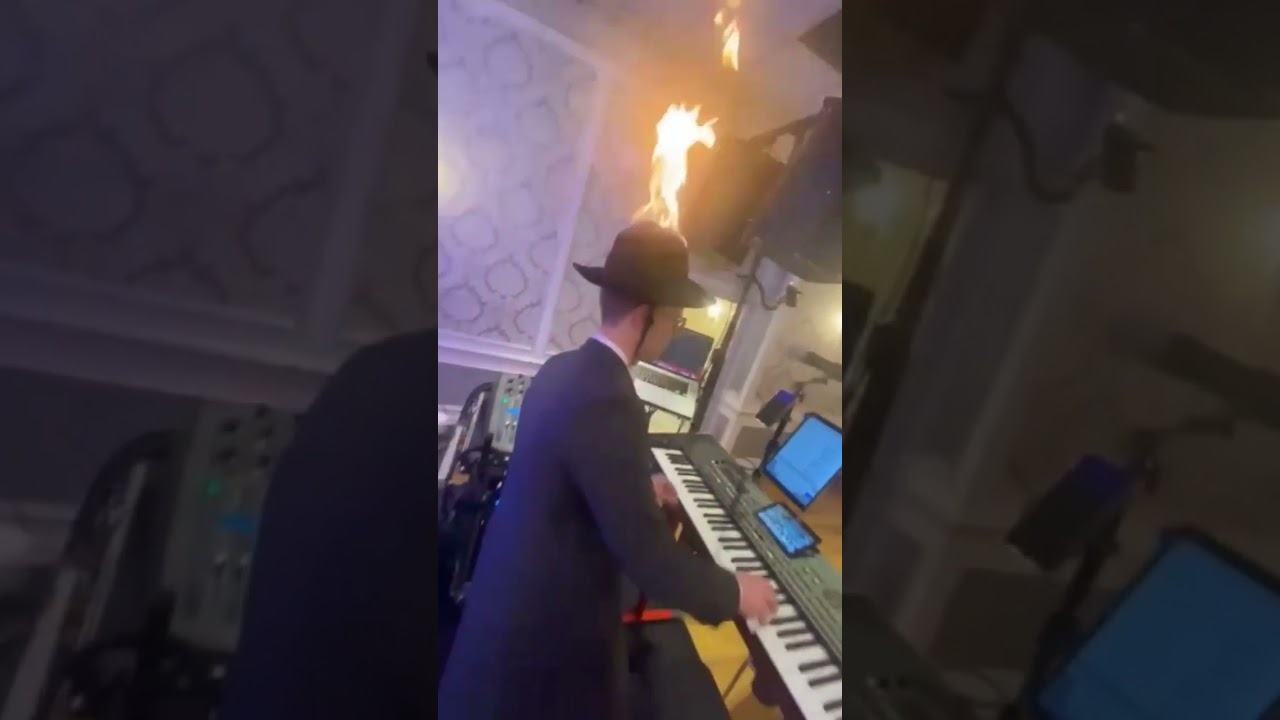 Yossi on fire 🔥🕺 #viral #music #wedding #fyp