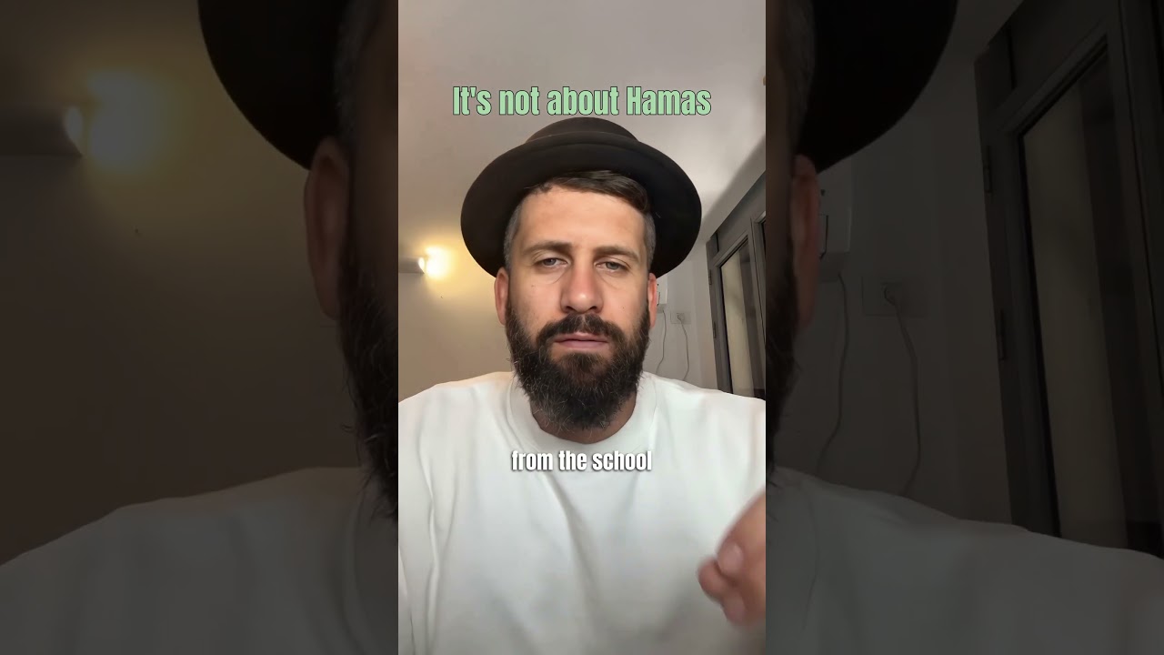 It’s not about Hamas