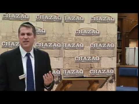 Chazaq event with Dr. Dovid Lieberman on Bechira / Free Will
