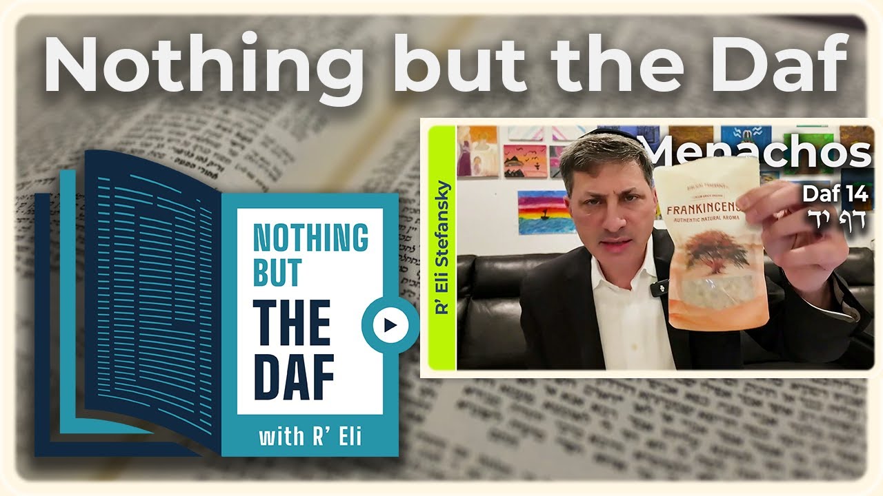CHAZARAH - Menachos Daf 14 | "Nothing but the Daf" with R' Eli Stefansky