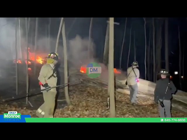 South Blooming Grove Fire Department and Blooming Grove Police responded to a brush fire