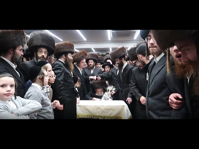 מעמד הכנסת ספר תורה פון כ"ק אדמו"ר מכוונת הלב שליט"א