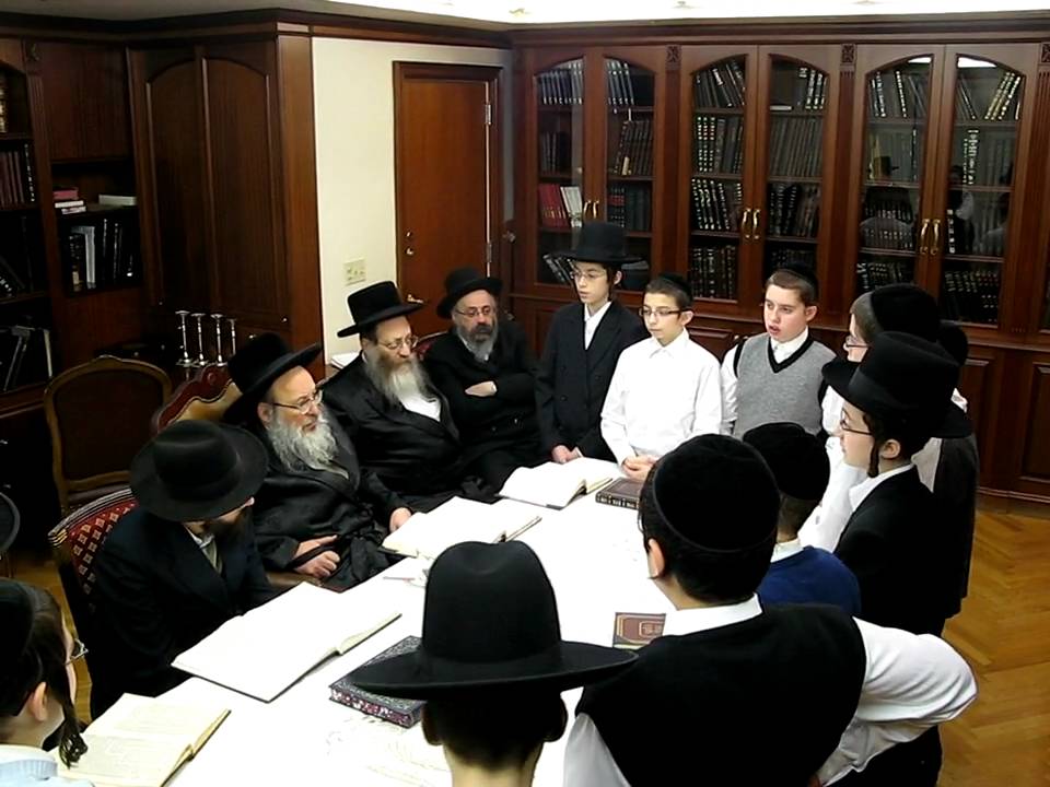 Spinka Rebbe Learning with Children