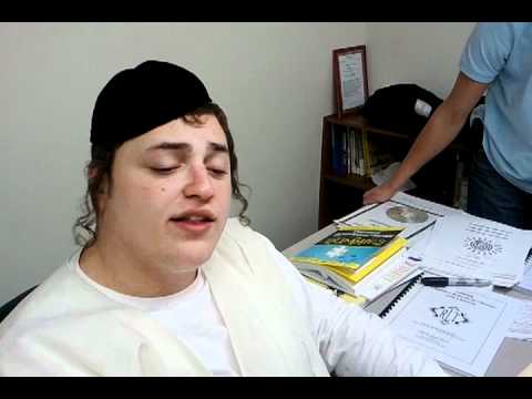Lipa Deutch in R' Shloime Ehrlich's office