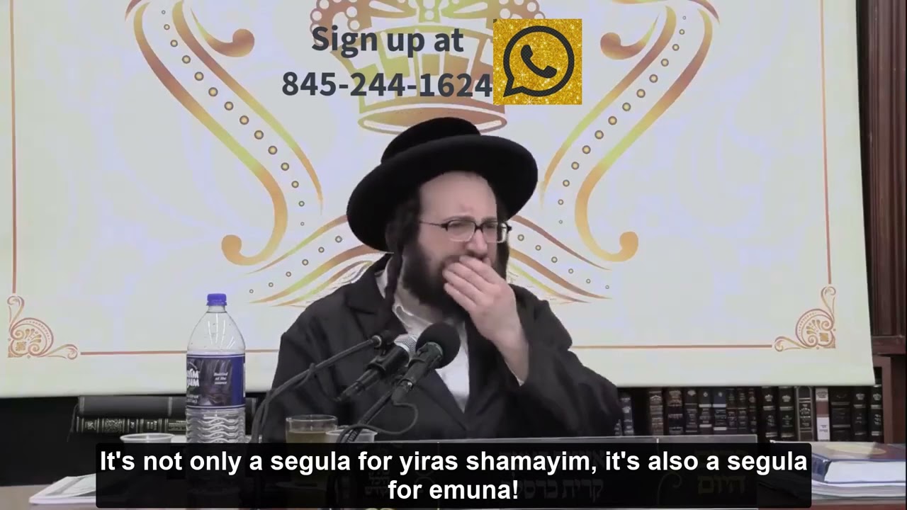 Rabbi Yoel Roth - Insurance to live a long life