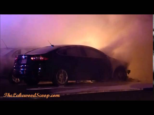 Vehicle on Fire Rt 88 Lakewood NJ