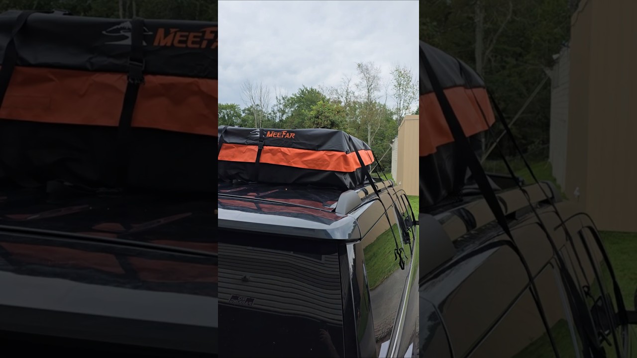 Perfect for your summer travels! Waterproof rooftop cargo carrier bag for extra storage