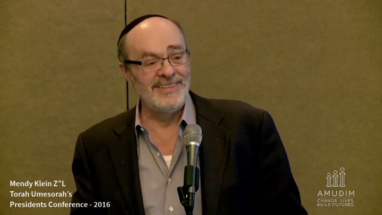 Mendy Klein Z”L at Torah Umesorah’s Presidents Conference - 2016