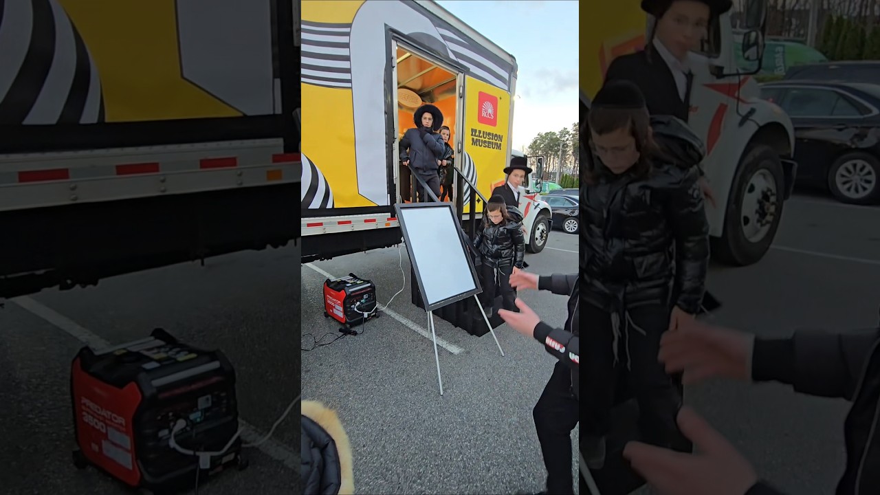 The RCCS x Zahler Illusion Museum Truck is rolling into Evergreen Lakewood Today until 6:30pm