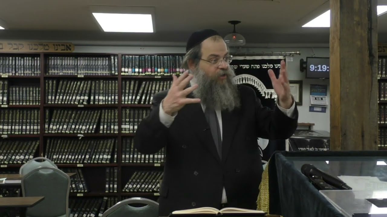 Rabbi Moshe Langer Shiur on Hilchos Maaser Kesafim at Bais Medrash Ohr Chaim Night Kollel