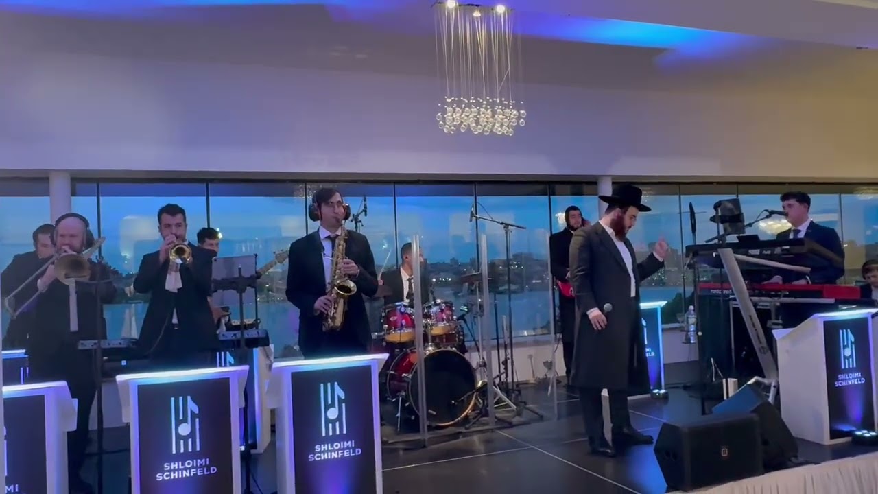 Yidi b & shloimi schinfeld band @wedding for bookings call/text 732 475 3722 a fire band literally!
