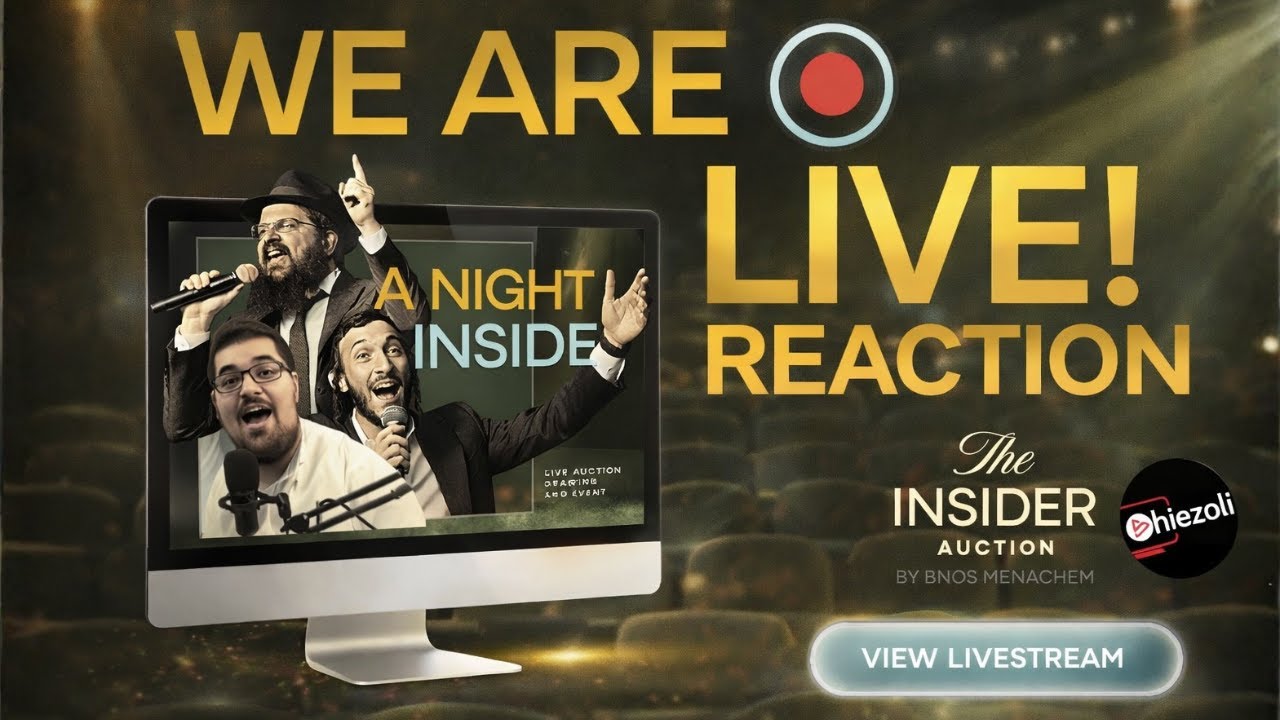 LIVE: The Insider Auction - Benny Friedman & Shulem Lemmer - REACTION!!!