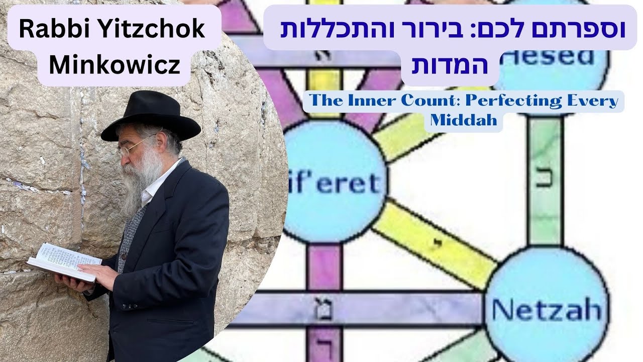 The Inner Count: Perfecting Every Middah. וספרתם לכם: בירור והתכללות המדות Kabbalah Rabbi Minkowicz