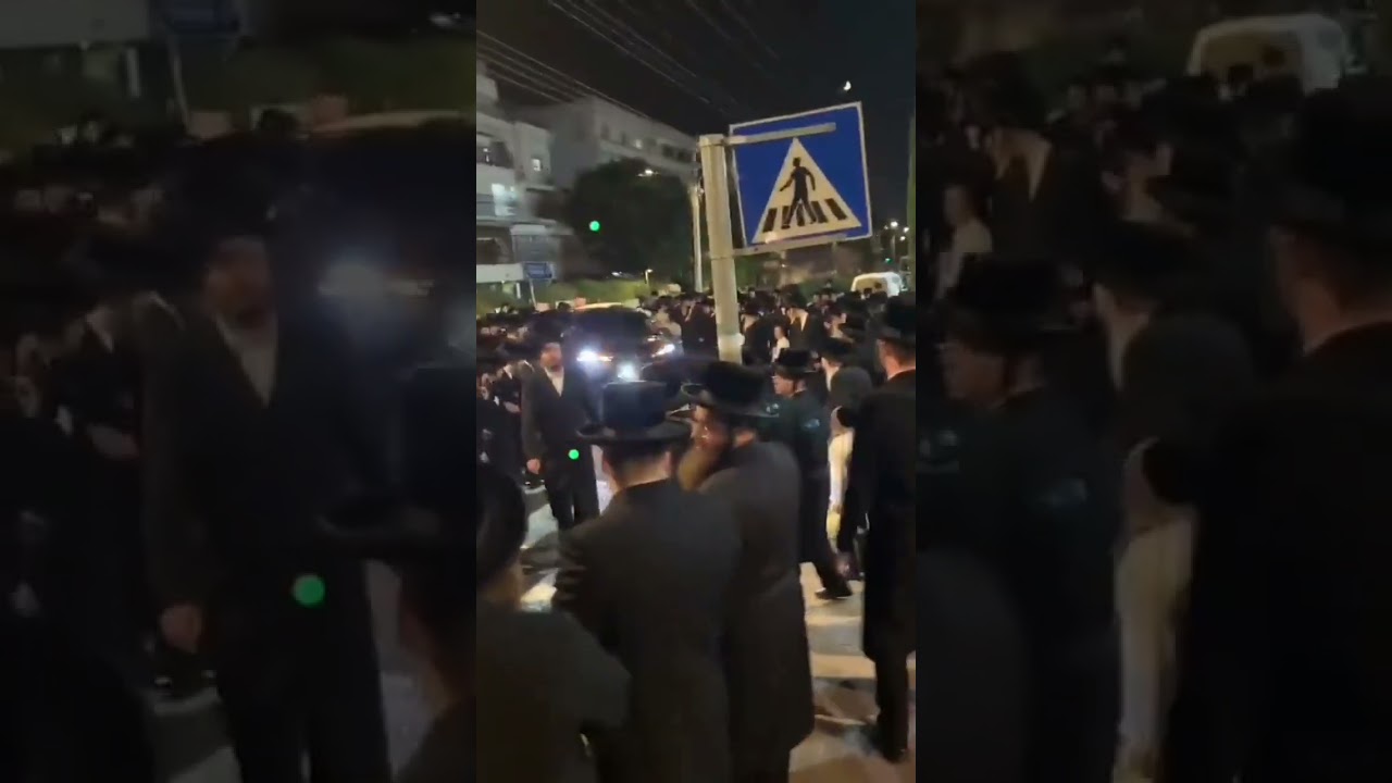 האדמו"ר מקרעטשניף שליט"א מגיע לביתו לאחר מסע הקודש לארה"ב לרגל שמחת נישואי נכדו