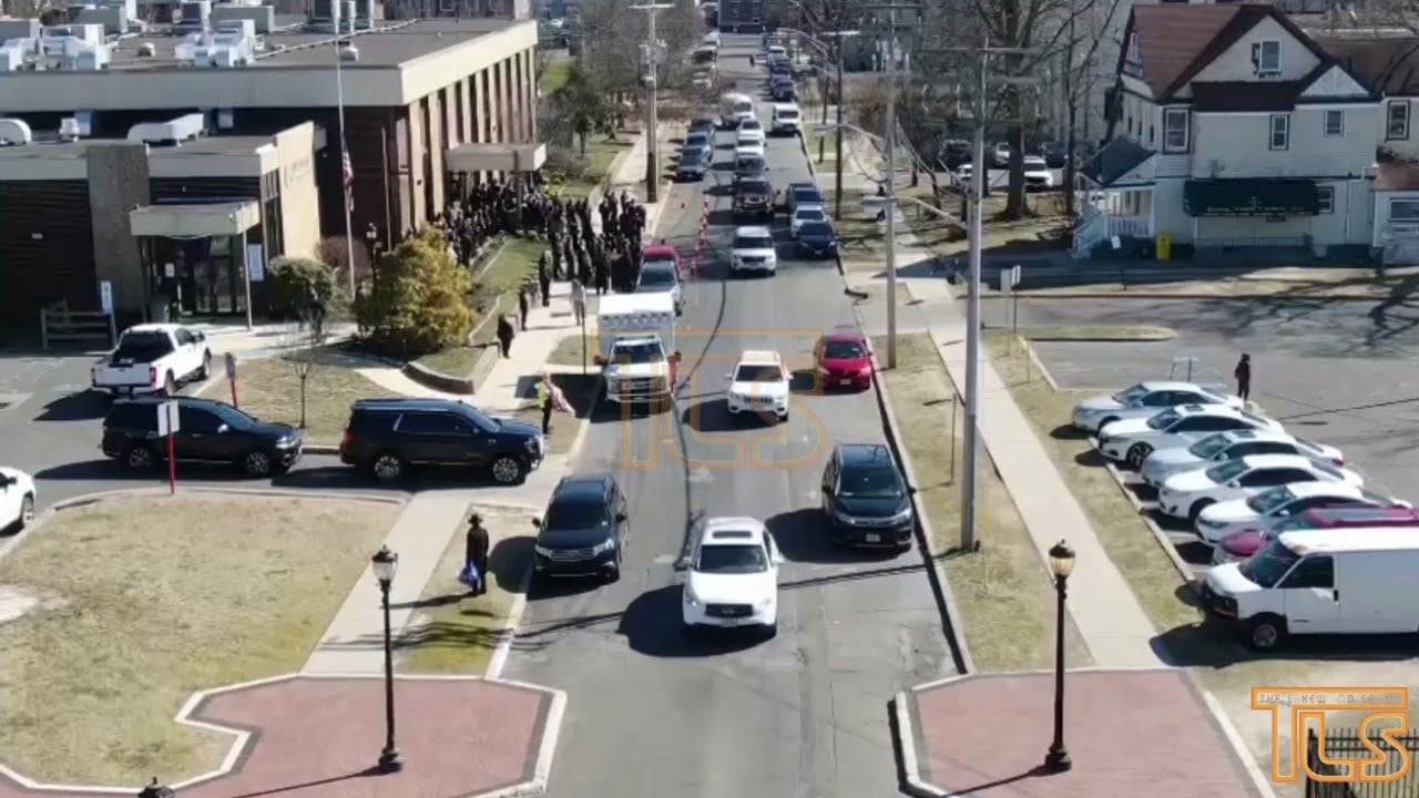 Funeral procession in Lakewood for Construction Official Mike Saccomanno