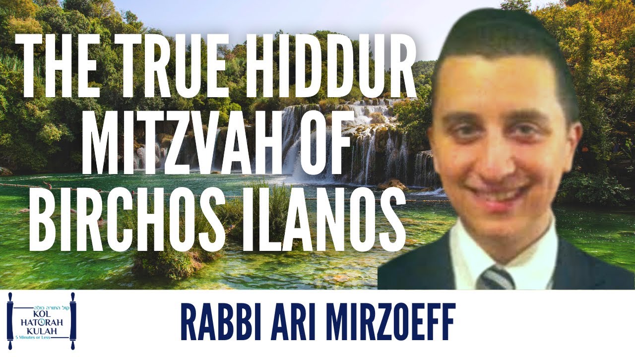 The True Hiddur Mitzvah of Birchos Ilanos - Rabbi Ari Mirzoeff