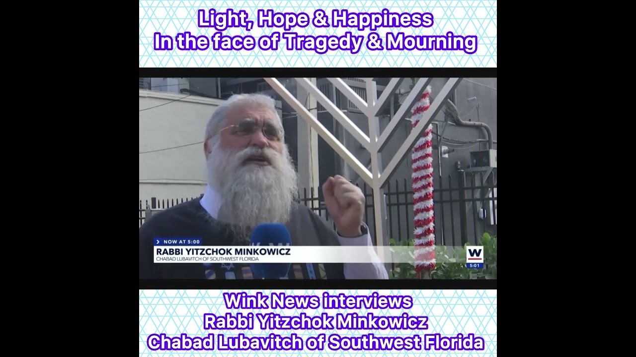 Light, Hope & Happiness In the face of Tragedy & Mourning Wink News interviews Rabbi Minkowicz